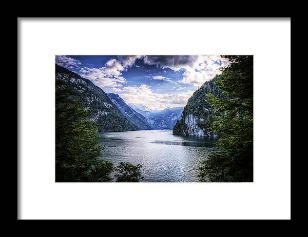 Konigsee Lake Framed Print featuring the photograph Kings Lake by Ryan Wyckoff