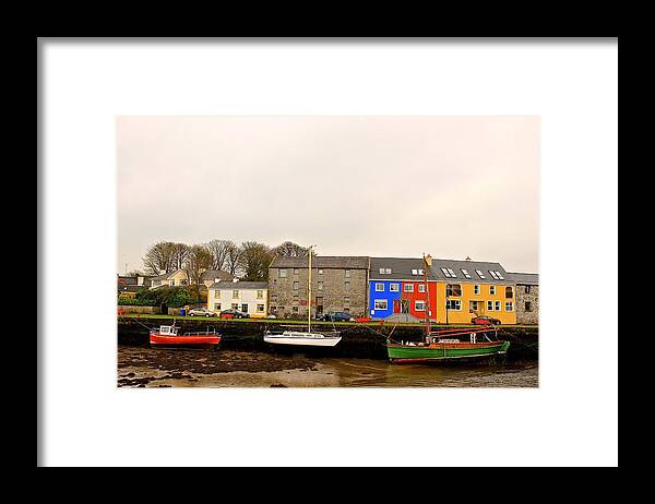Glory Framed Print featuring the photograph Kinvarra Quay by Kevin Wheeler