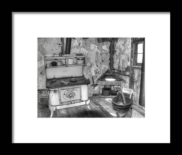 Hdr Framed Print featuring the photograph Kitchen inTime v2 by John Straton