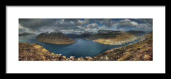 Tranquility Framed Print featuring the photograph Klakkur Panorama by Photo ©tan Yilmaz