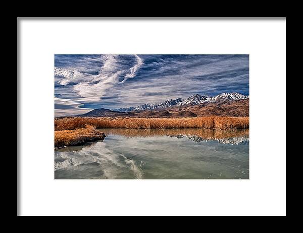 Lake Framed Print featuring the photograph Klondike Lake and Sierra Nevada by Cat Connor