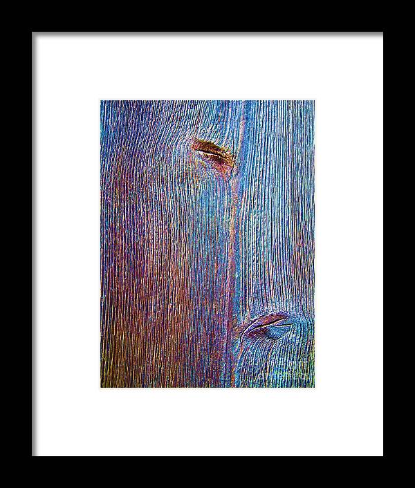 Knot Framed Print featuring the photograph Knotty Plank #2B by Robert ONeil
