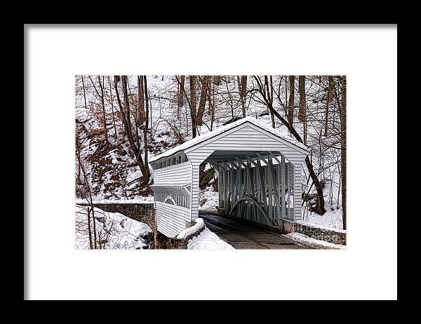 Knox Framed Print featuring the photograph Knox Covered Bridge by Olivier Le Queinec