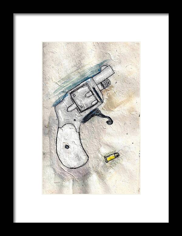 Derringer Framed Print featuring the painting Kolb Baby Hammerless by Kevin Callahan