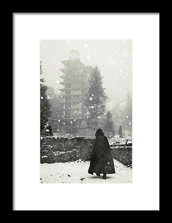Snow Framed Print featuring the photograph Kozubnik by Cambion Art