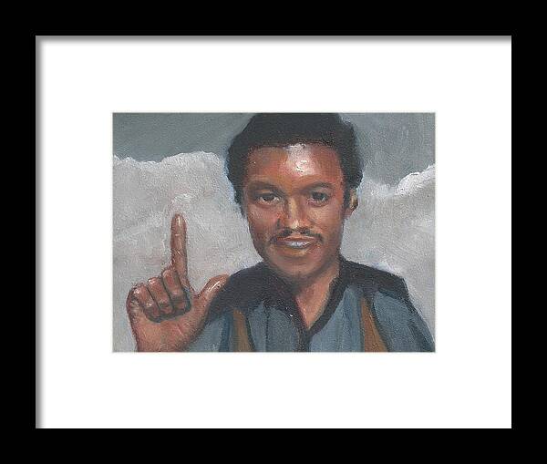 Asl Art Framed Print featuring the painting L is for Lando by Jessmyne Stephenson