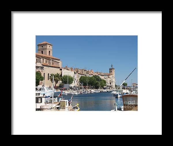 Habor Framed Print featuring the photograph La Ciotat Harbor by Christiane Schulze Art And Photography