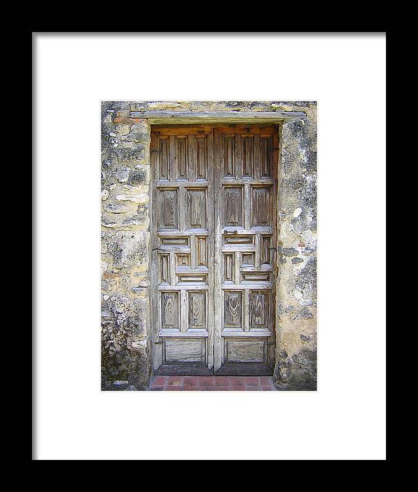 Door Framed Print featuring the photograph La Entrada by Duwayne Williams