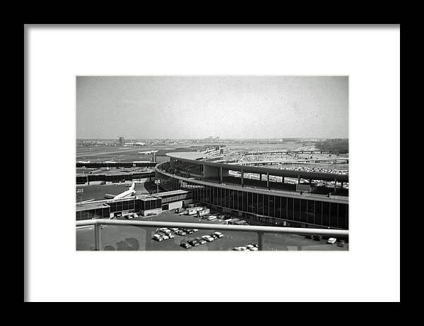 New York City Framed Print featuring the photograph La Guardia Airport 1939 - 1964 by John Schneider