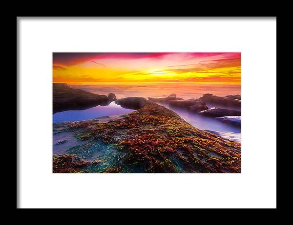 California Framed Print featuring the photograph La Jolla Sunset by Ben Graham