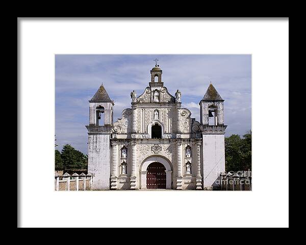 Honduras Framed Print featuring the photograph La Merced Church Gracias Honduras by John Mitchell