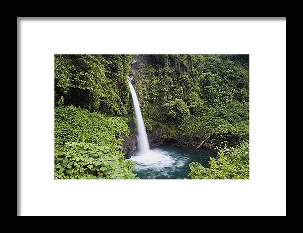 00198538 Framed Print featuring the photograph La Paz Waterfall Costa Rica by Konrad Wothe