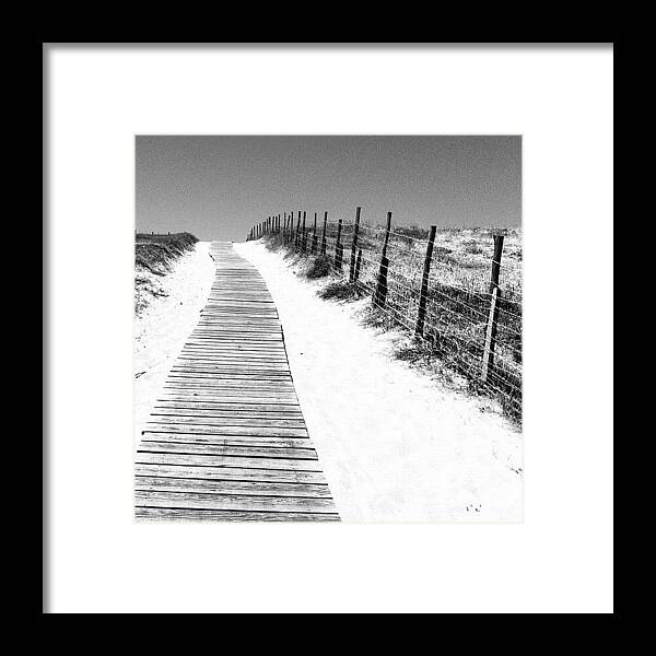 France Framed Print featuring the photograph La Plage. Hossegor by Brad James