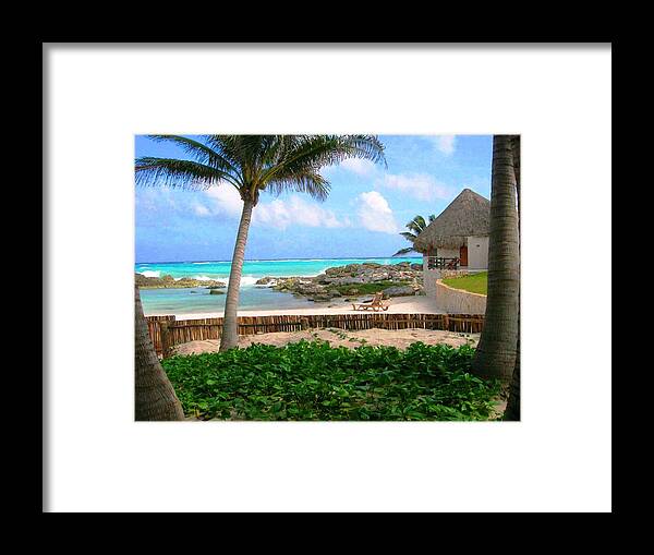 La Playa Framed Print featuring the photograph La Playa by Julia Ivanovna Willhite