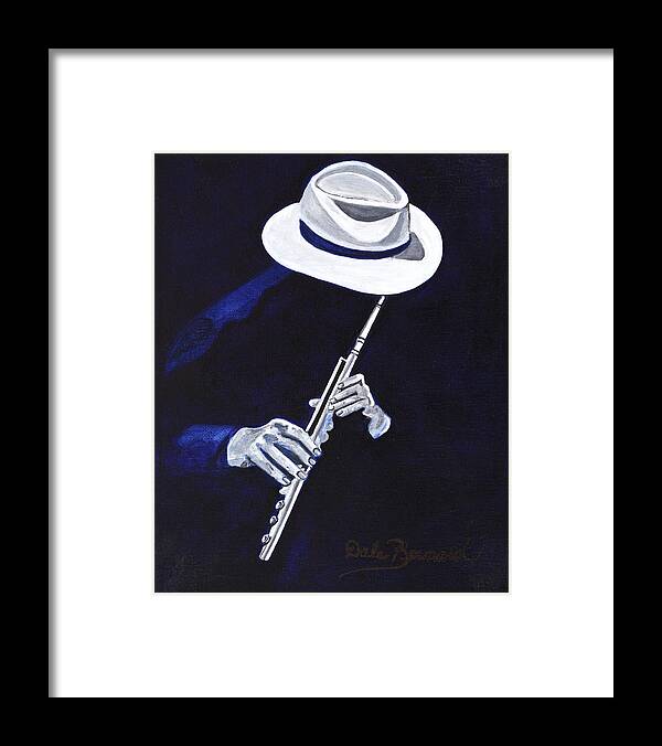 Flute Framed Print featuring the painting La Vie en Rose by Dale Bernard