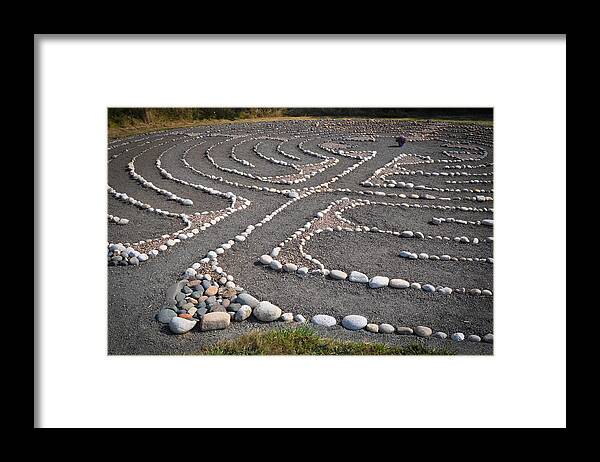 Church Framed Print featuring the photograph Labyrinth Journey by Ronda Broatch