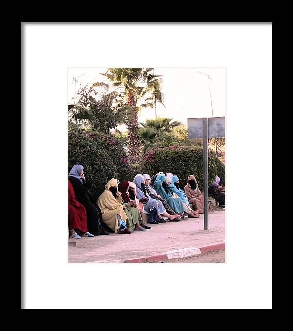 Morocco Framed Print featuring the photograph Ladies in Waiting by Teresa Ruiz