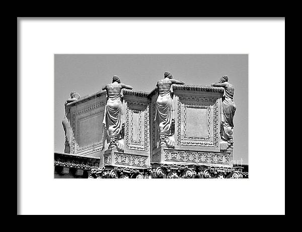 Architecture Framed Print featuring the photograph Ladies by Laura Wong-Rose