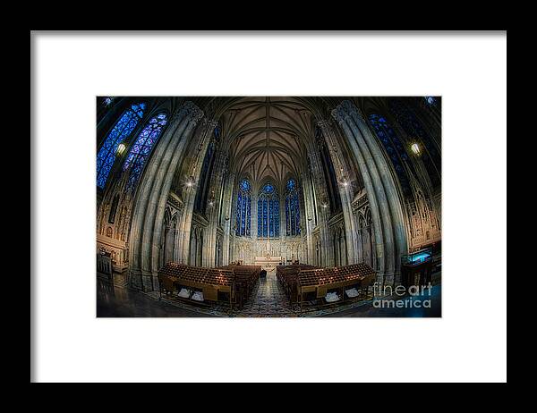 Hdr Framed Print featuring the photograph Lady Chapel at St Patrick's Catheral by Jerry Fornarotto