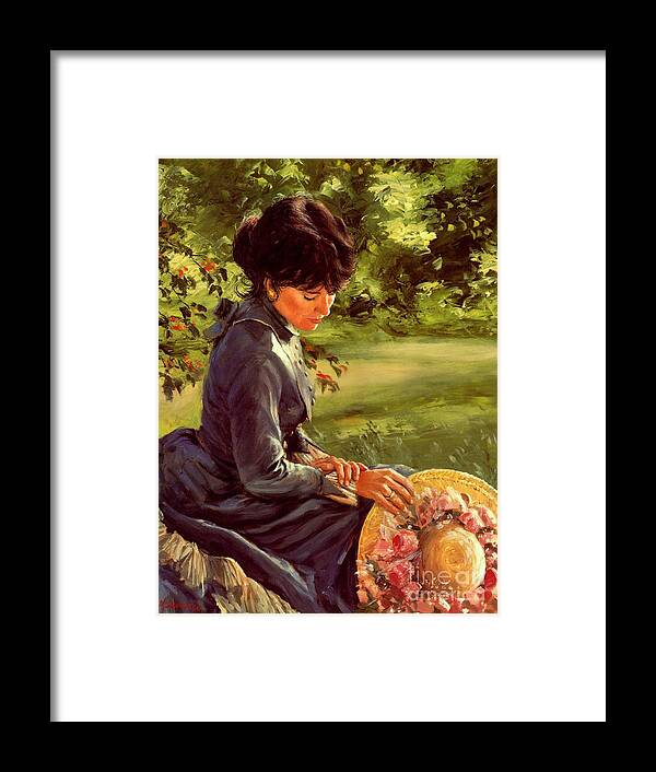 Lady Katherine Framed Print featuring the painting Lady Katherine by Michael Swanson