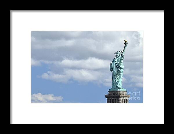 Statue Of Liberty Framed Print featuring the photograph Lady Liberty  1 by Allen Beatty