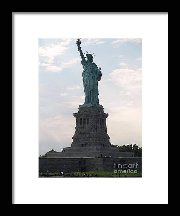 Statue Of Liberty Framed Print featuring the photograph Lady Liberty by Luther Fine Art