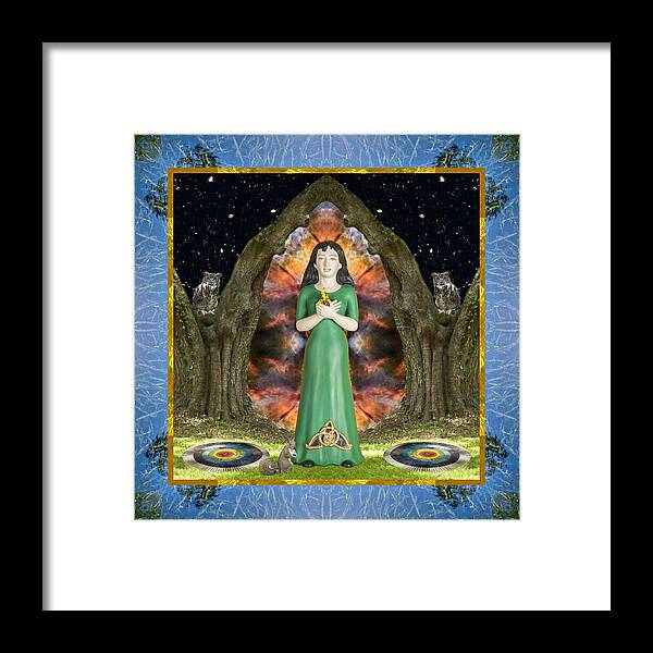 Mandalas Framed Print featuring the photograph Lady of Flames by Bell And Todd