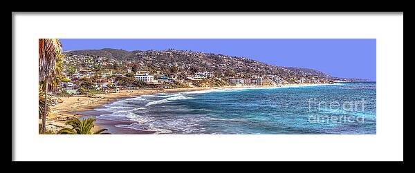 Laguna Framed Print featuring the photograph Laguna Beach Coast Panoramic by Jim Carrell