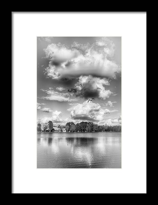 Nature Framed Print featuring the photograph Lake De Soto by Howard Salmon