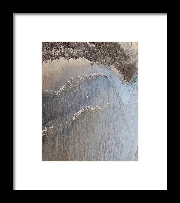 Abstract Framed Print featuring the photograph Lake Erie Shore at Sandusky Bay by Andrea Lazar