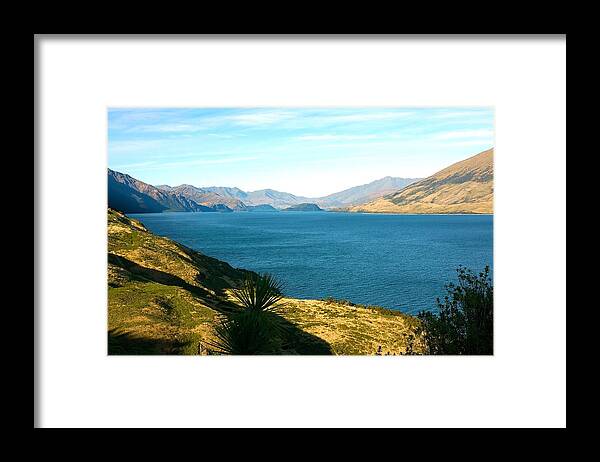New Zealand Framed Print featuring the photograph Lake Hawea by Stuart Litoff