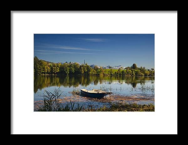 Lake In Switzerland Framed Print featuring the photograph Lake in Switzerland by Rob Hemphill