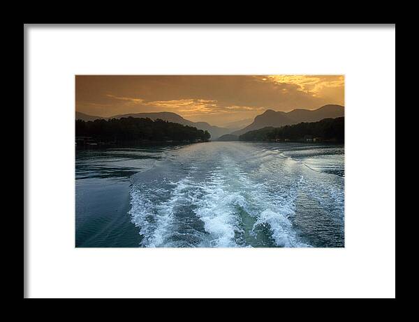 North Carolina Framed Print featuring the photograph Lake Lure, Nc by Bruce Roberts