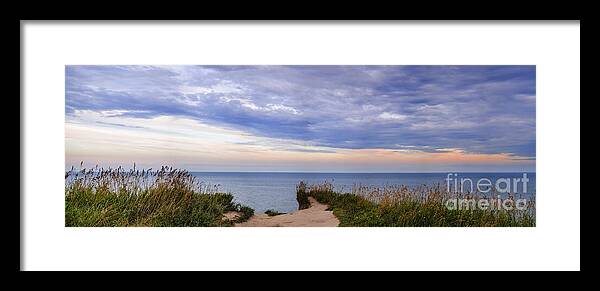 Landscape Framed Print featuring the photograph Lake Ontario at Scarborough Bluffs by Elena Elisseeva