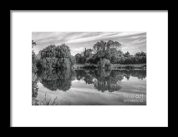 St James Lake Framed Print featuring the photograph Lake Reflections by Jeremy Hayden