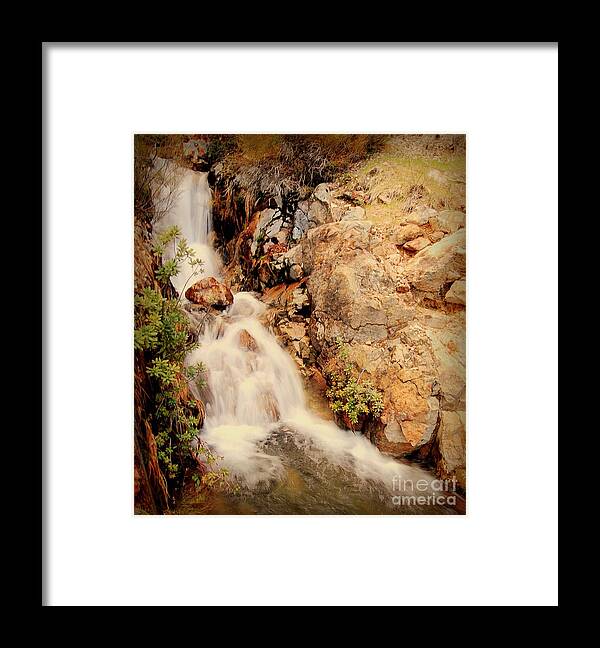 Waterfall Framed Print featuring the photograph Lake Shasta waterfall 2 by Garnett Jaeger