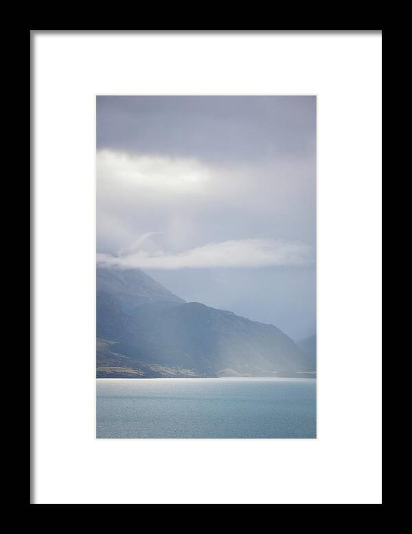 Scenics Framed Print featuring the photograph Lake Wakatipu by Claire Takacs