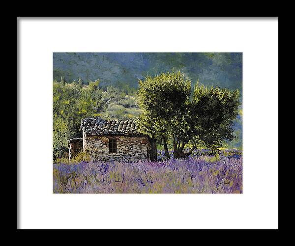 Lavender Framed Print featuring the painting Lala Vanda by Guido Borelli