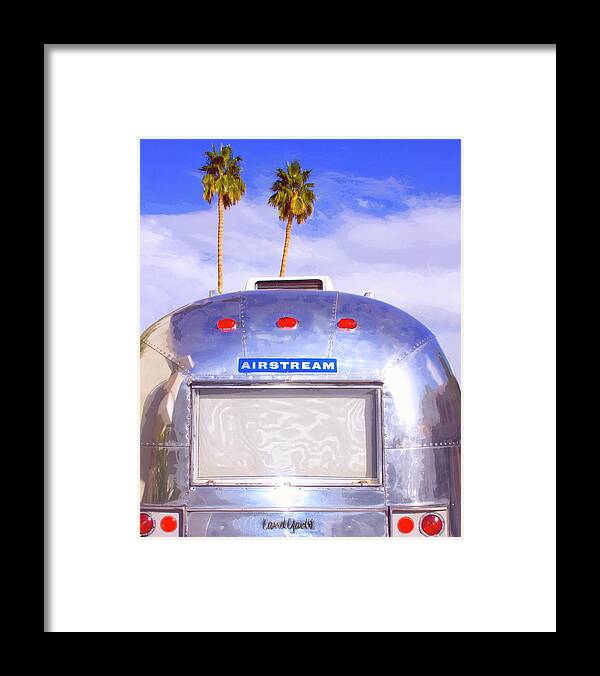 Airstream Framed Print featuring the photograph LAND YACHT PLEASURE Palm Springs CA by William Dey