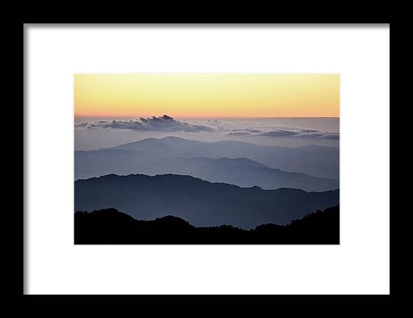 Scenics Framed Print featuring the photograph Landscape Of The Himalayas At Dawn by Pallab Seth