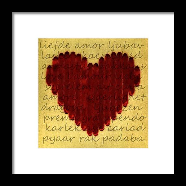 Love Framed Print featuring the photograph Languages of Love by Michelle Calkins