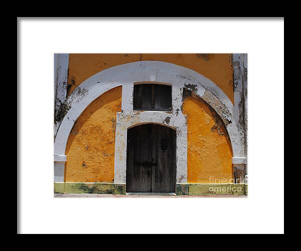 Architecture Framed Print featuring the photograph Large El Morro Arch by George D Gordon III