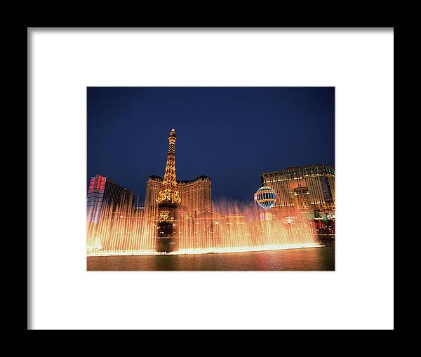 Las Vegas Framed Print featuring the photograph Las Vegas Casino by Tony Craddock/science Photo Library