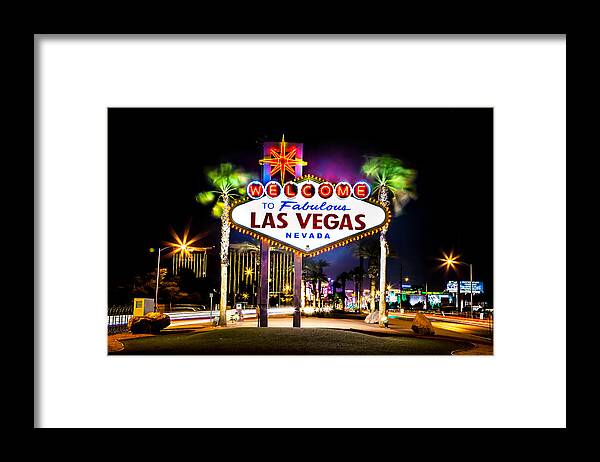 Las Vegas Framed Print featuring the photograph Las Vegas Sign by Az Jackson