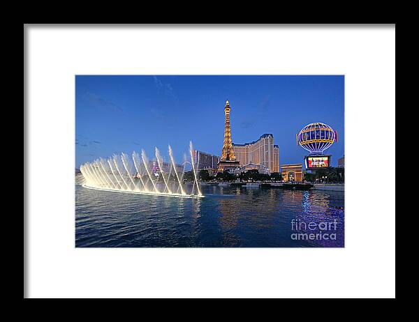 Las Vegas Framed Print featuring the photograph Las Vegas Skyline by Martin Konopacki