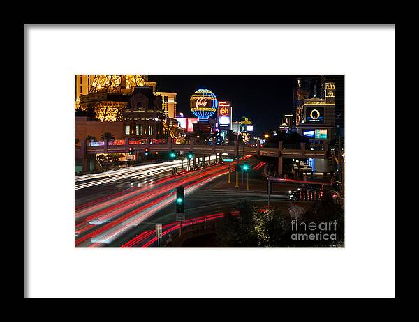 Las Vegas Framed Print featuring the photograph Las Vegas Strip by Eddie Yerkish