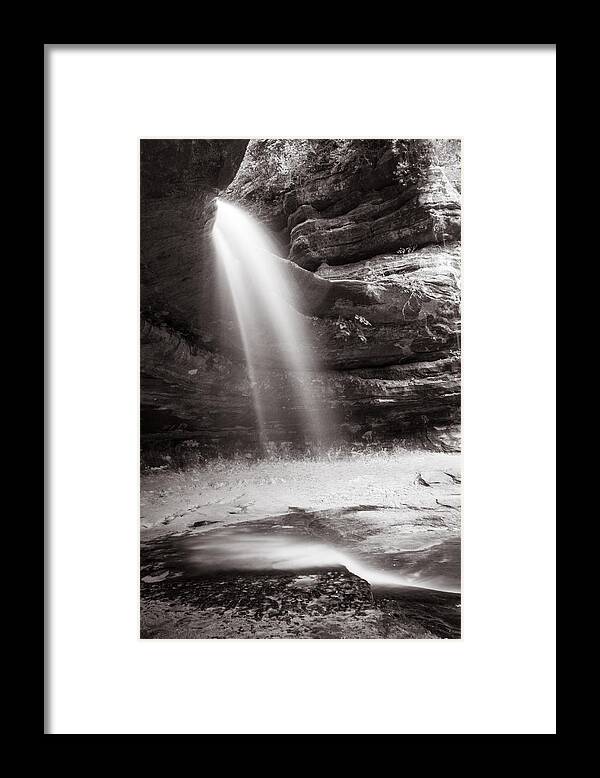 Waterfall Framed Print featuring the photograph LaSalle Canyon by Lauri Novak
