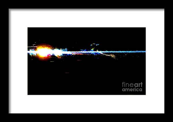 Laser Framed Print featuring the photograph Laser Beam by Tim Townsend