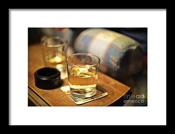 Drink Glass Framed Print featuring the photograph Last Drink by Stacie Siemsen