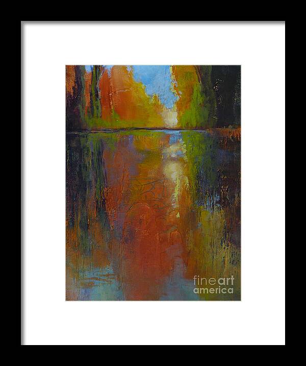 Water Framed Print featuring the painting Last Glimpse 2 by Melody Cleary